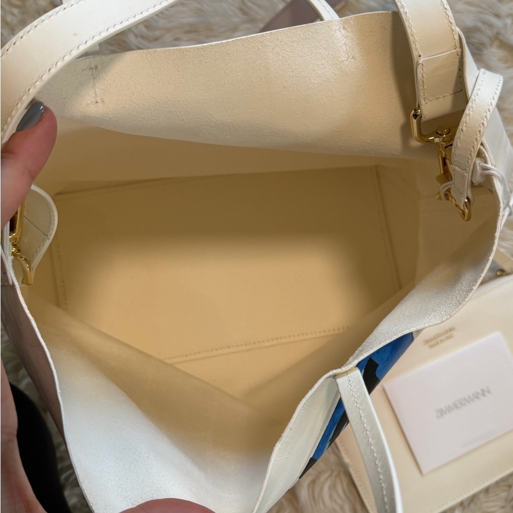 NWT Zimmermann Roller Print White Tote - Picture 7 of 9